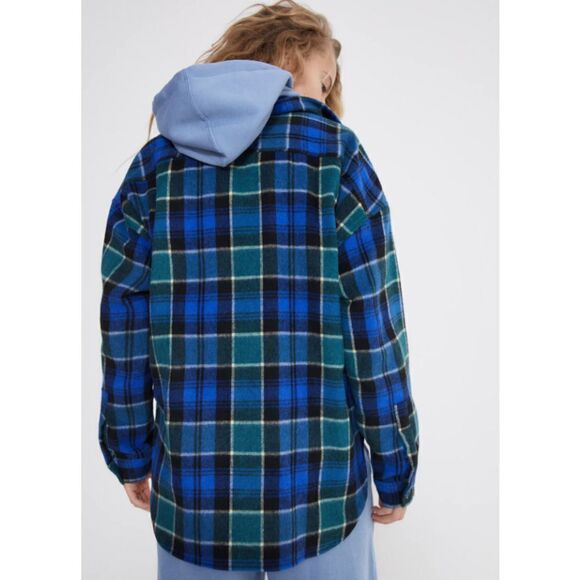ZARA PLAID OVERSHIRT JACKET SHACKET NEW - Picture 8 of 9